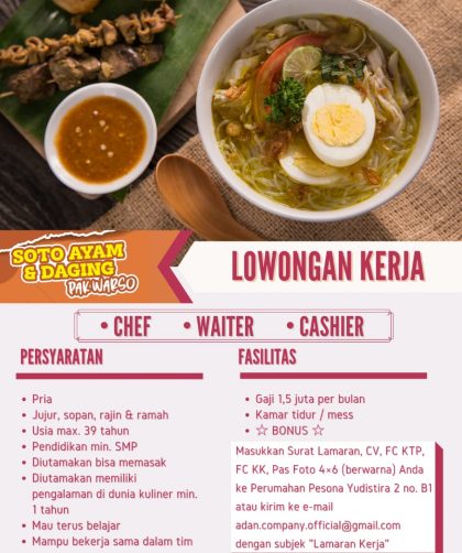 lowongan-kerja-chef-resto-soto-ayam-daging