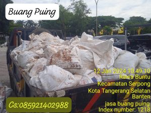 Jasa buang puing terbaik tangerang