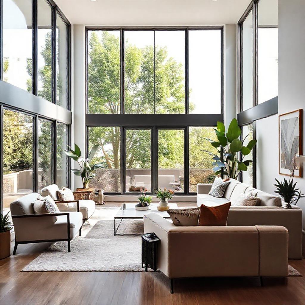 desain interior ruang tamu modern