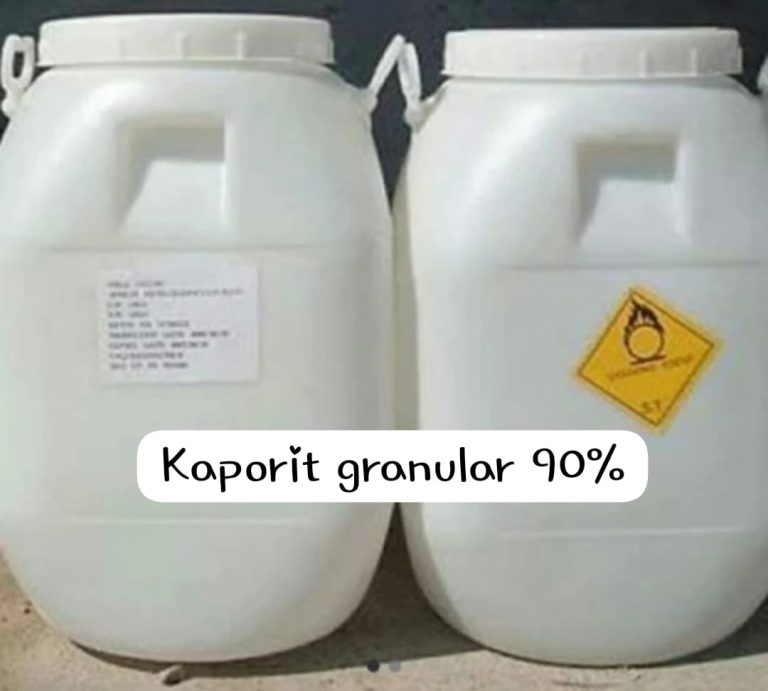 Foto Kaporit Granular 90% untuk kolam renang, air bersih, dan desinfektan kualitas terbaik di Jogja 085921402988